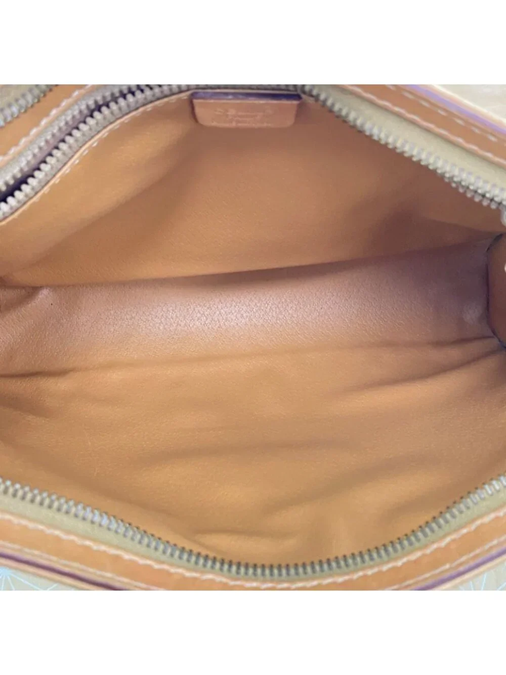 Celine Macadam Pattern Clutch Brown